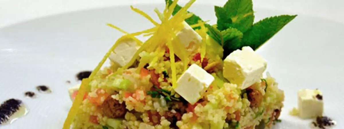 Taboule con Arla Apetina, pipas de calabaza y chufas