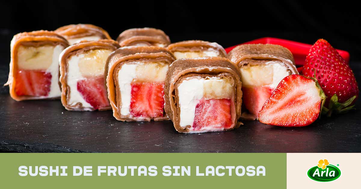 Sushi de frutas sin lactosa | Naturarla: Recetas saludables