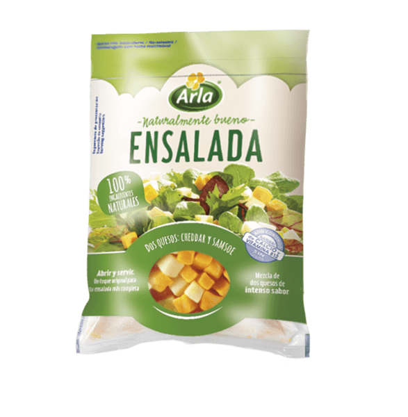 Queso en dados para ensalada