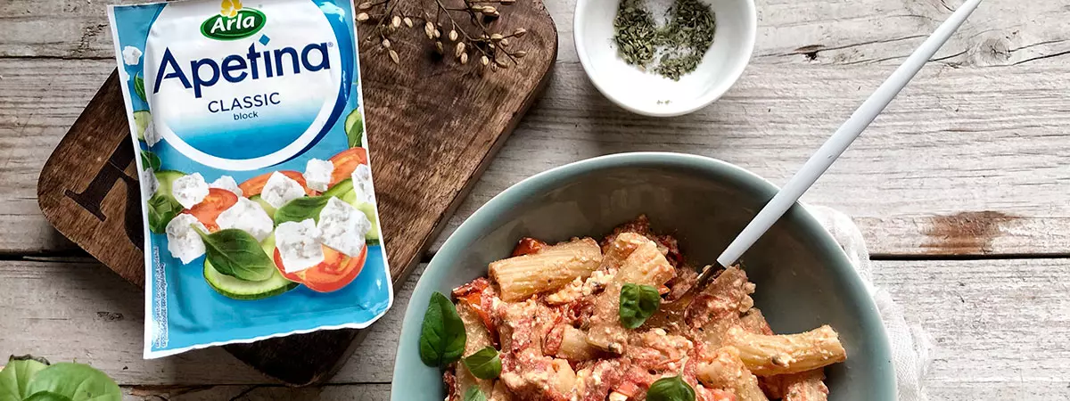 Pasta viral Tiktok con Arla Apetina