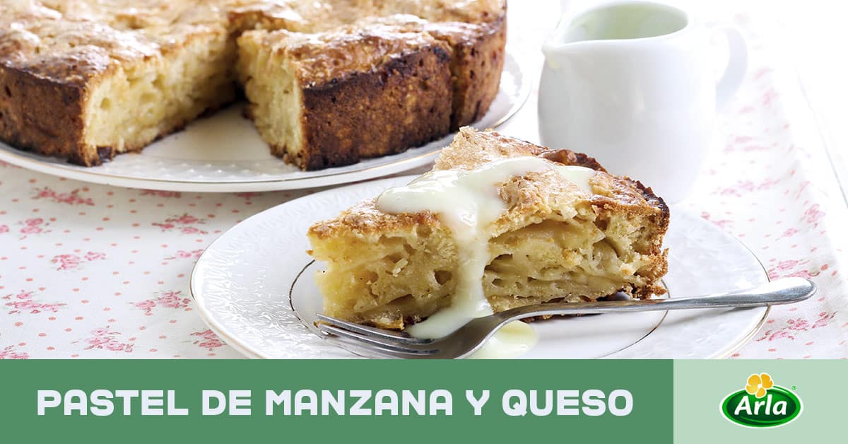 Pastel crujiente de manzana y queso | Naturarla