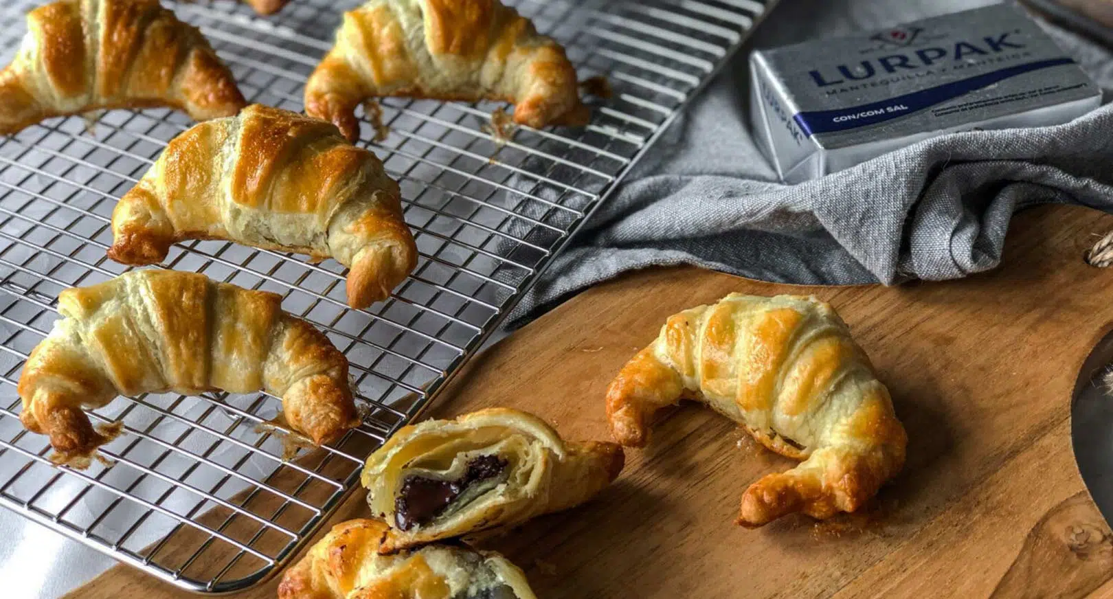 Croissants de chocolate